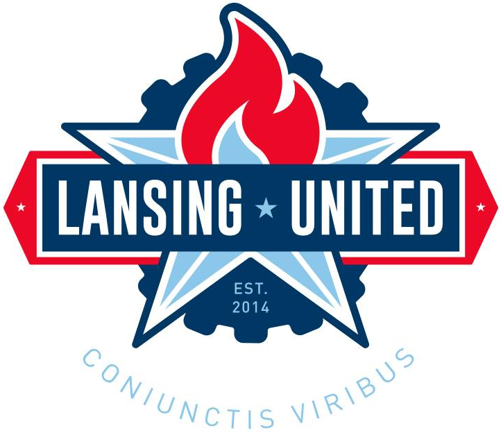 lansing united 2014-pres primary logo t shirt iron on transfers